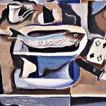 Kubistisches Stilleben mit Fisch, 1933